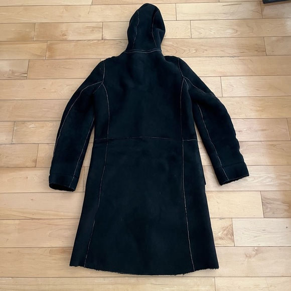A.P.C. shearling Hooded Coat - Picture 2 of 5